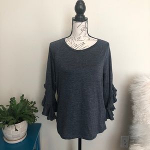 Banana Republic Grey 3/4 sleeves Shirt, size small